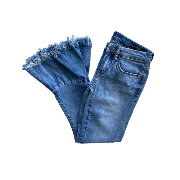 BLANKNYC FANCY THAT RUFFLE HEM SKINNY JEANS SIZE 24 - Picture 3 of 11